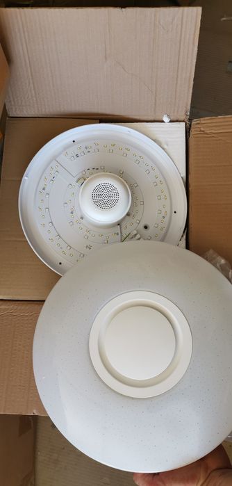 60W RGB плафон Ф36 см музикална Led лампа с високоговорител Димируема