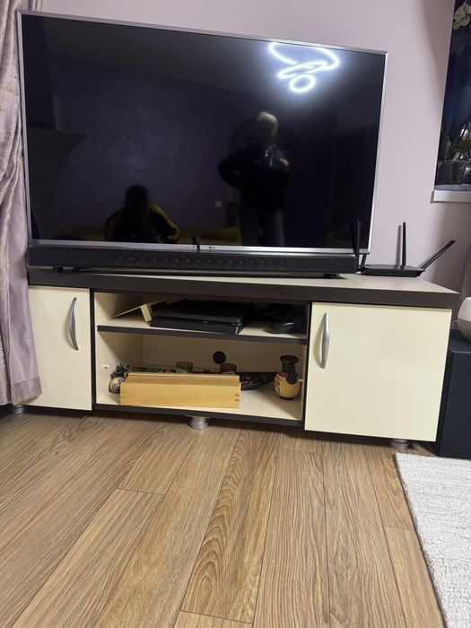 Set canapea extensibila cu 2 fotolii, comoda TV