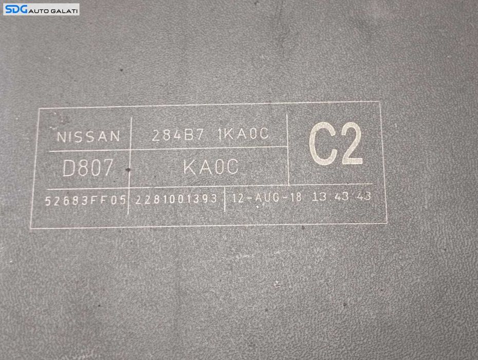 Panou Tablou Panou Relee Sigurante Nissan Juke 1.6 B 2010 - 2014 Cod 284B7-1KA0C 2281001393 [M4299]