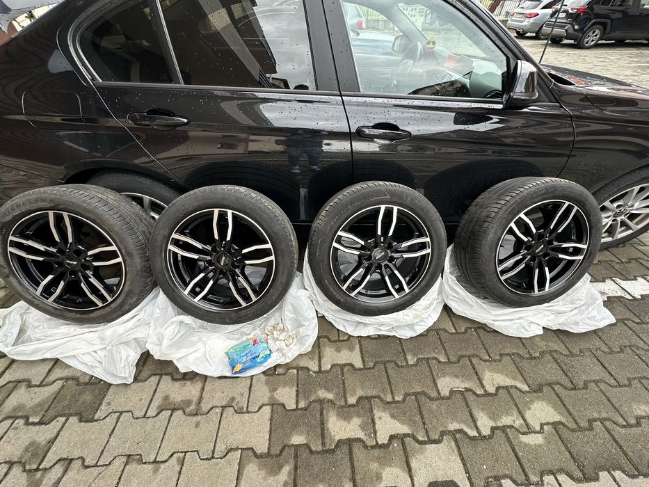 Jante aliaj 17” 5x112 + anvelope 225/50 R17 – ET27, 7.5J