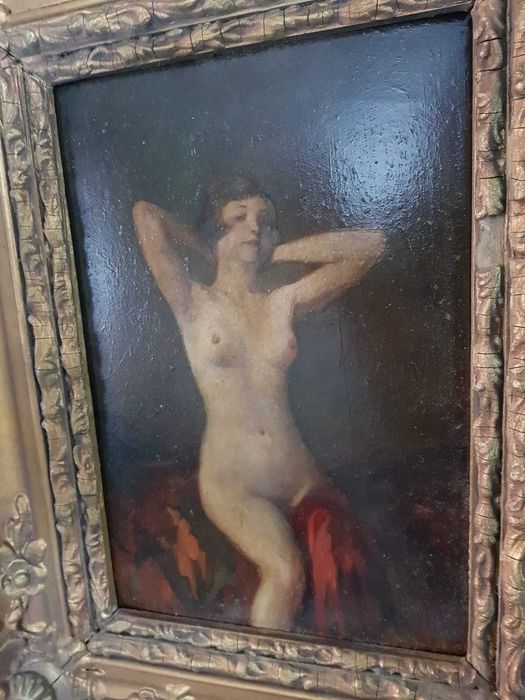 Tablou foarte vechi,pictura in ulei!