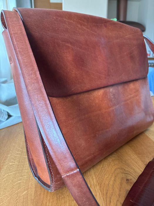 Мъжка чанта, Bogdanin, твърда естествена кажа