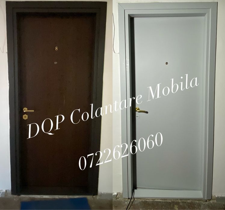 Colantare usa interior/exterior. Reconditionare usa interior/exterior