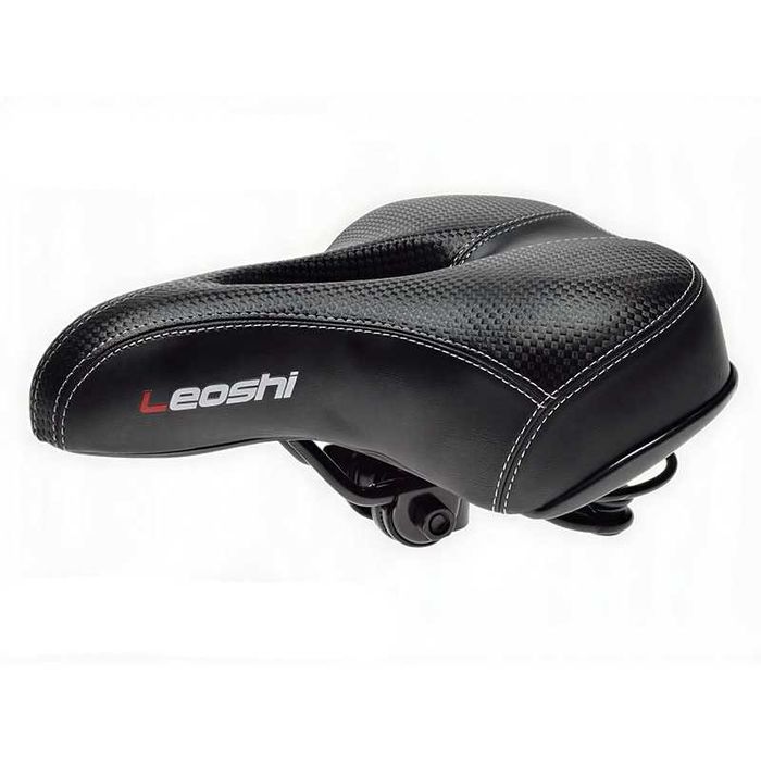 Универсална седака за велосипед LEOSHI, Въздушен отвор, Черна и Кафява