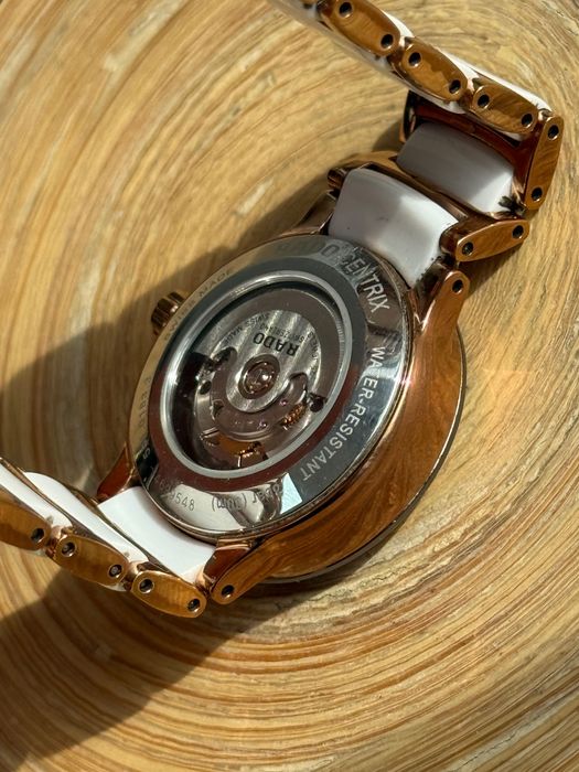 Rado Centrix Jubile Diamante Ceramica Alba Automat Ceas de Dama Ca Nou