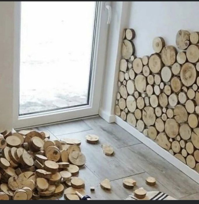 Дървени шайби за облицовка на стени