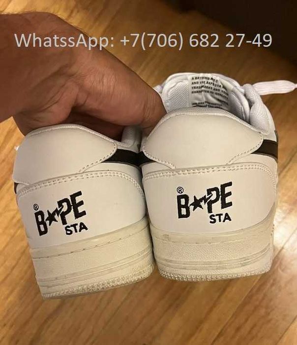 A Bathing Ape Bape Sta Low M1 Black/White 28