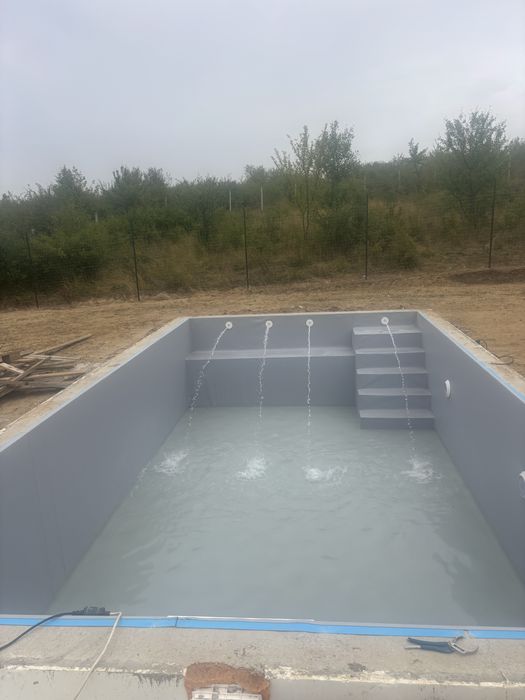 Construiesc piscine cu liner din cofraje de polisitren