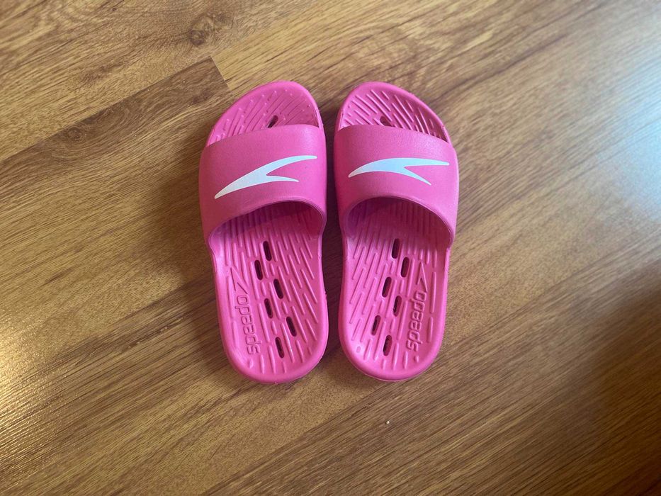 Детски чехли Speedo, с лого, цикламени, размер 29.5 EU