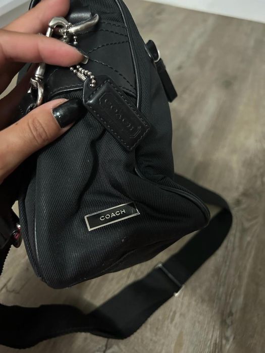 Geanta COACH, material textil, negru