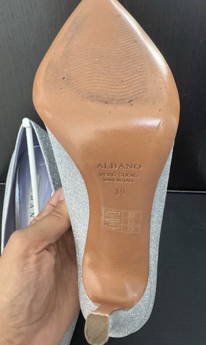 Сребърни токчета ALBANO