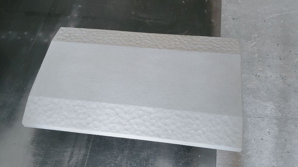 Matrițe capace gard din fibra de sticla cu gelcoat, rășină și întărituri, in rame de lemn 50x35 cm