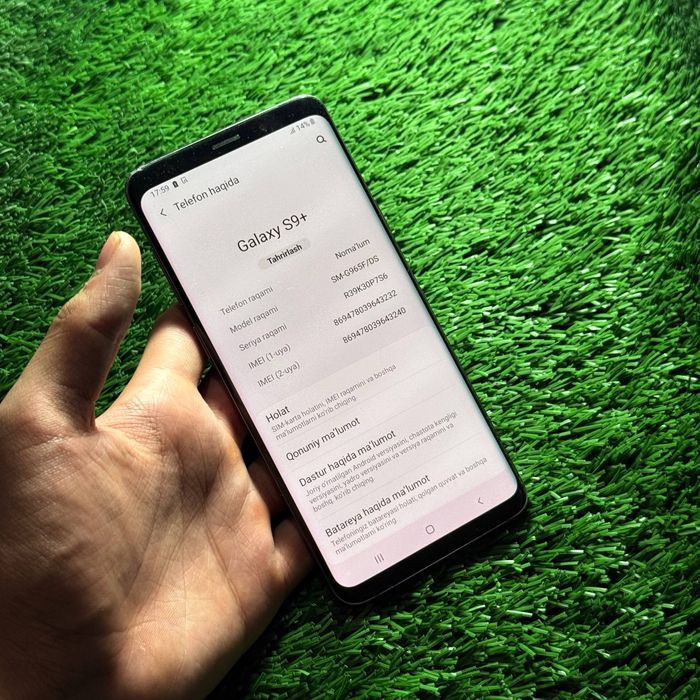 Samsung S9+ 256 gb sotiladi
