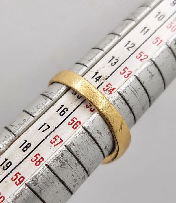 Inel din aur 14K model texturat – mărimea 55, gramaj 3,18 gr