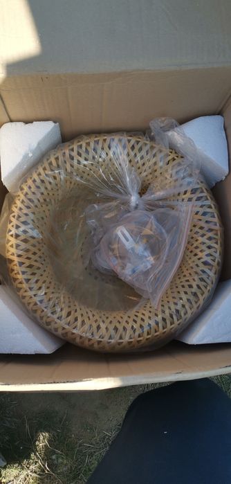 Висящо осветителни тела от ръчно тъкан ратан