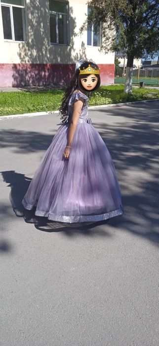 Бальное платье фиолетовое