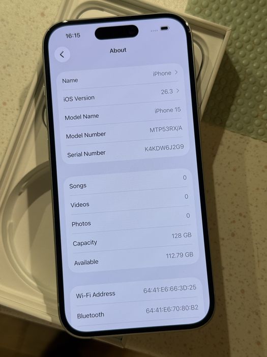 iPhone 15 128GB Green - Перфектен, 96% Батерия.