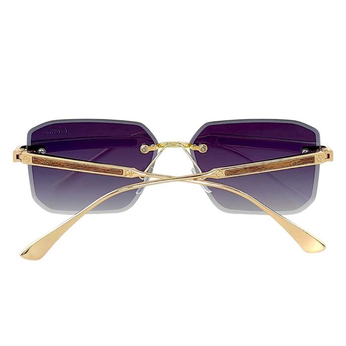 Cartier EBONY Унисекс слънчеви очила 2026 с акцент истинско дърво