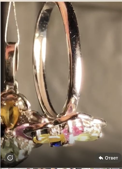 Продам золотые серьги с бриллиантами 585 пробы