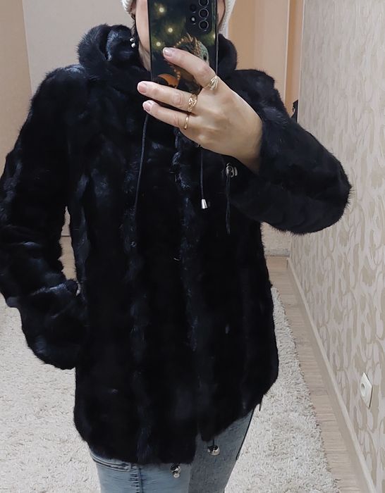 Шуба мутон-леопард, норка, пуховик