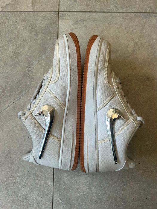 travis scoot  nike air force 1  sand