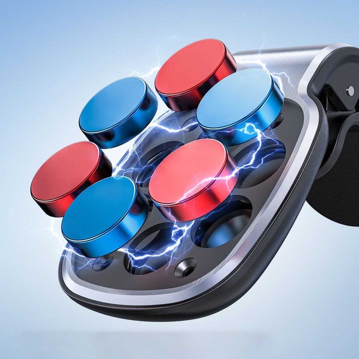 Стойка за телефон D16 за кола, за въздуховод, сива - AceFast