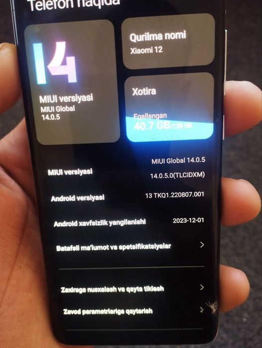 Xiaomi 12 smartfoni sotiladi