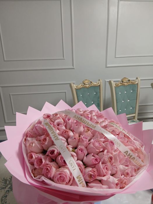 101 роза букет, свежий, красивый