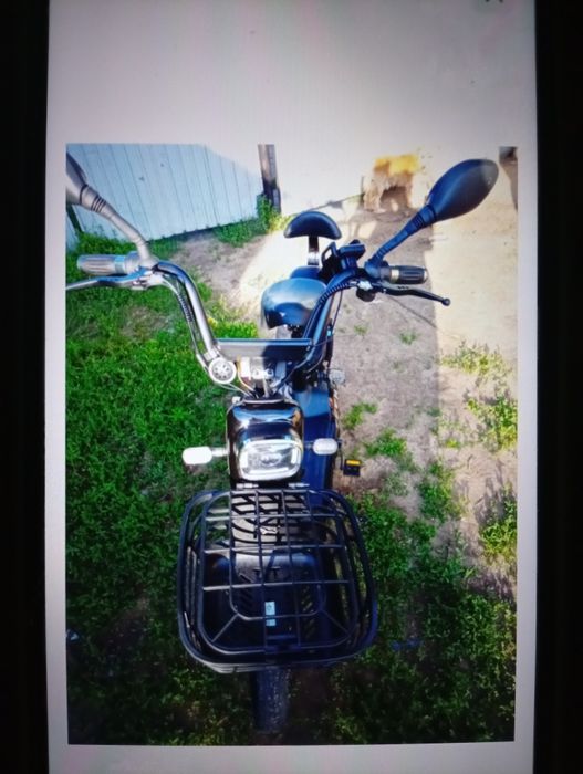 Электро велик синий