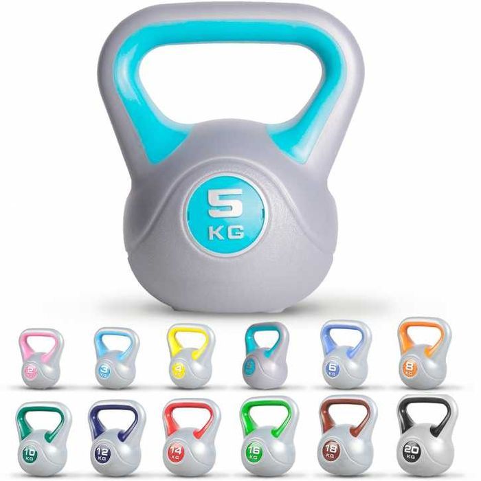 Kettlebell Stylish umplut cu ciment 2-20kg