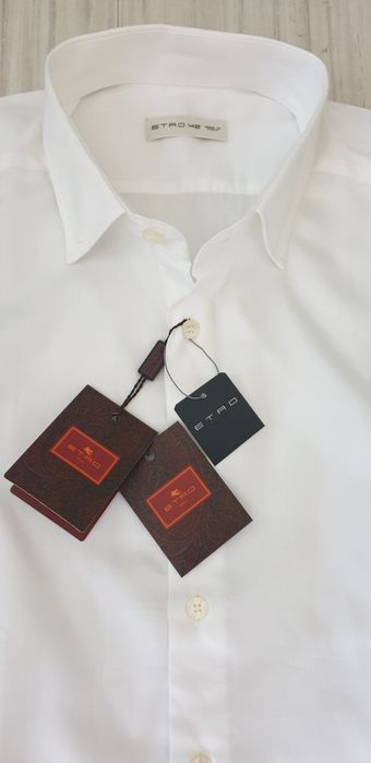 ETRO Milano  Made in Italy  42 - L  НОВО! ОРИГИНАЛ! Мъжка памучна Риза