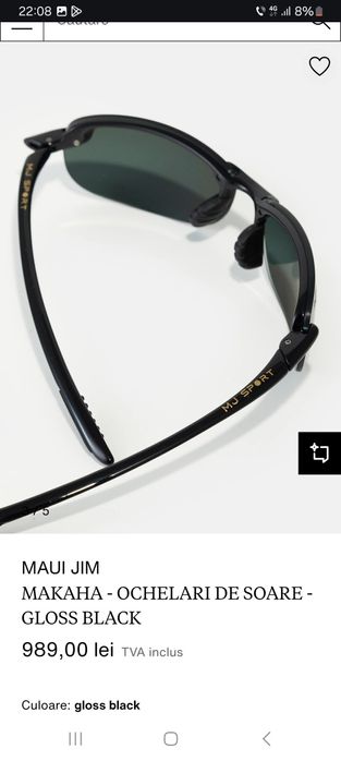 Maui Jim Makaha-ochelari de soare Gloss Black