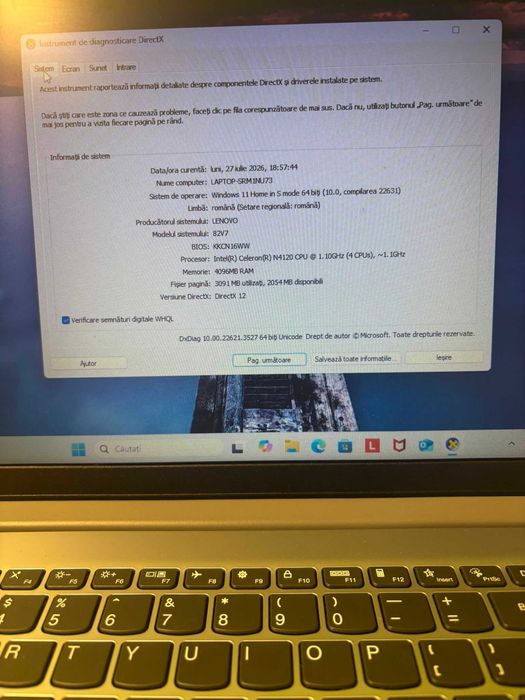 Laptop Lenovo Ideapad 1i (B.61960-Tatarasi) Garantie 2 ani-450 lei