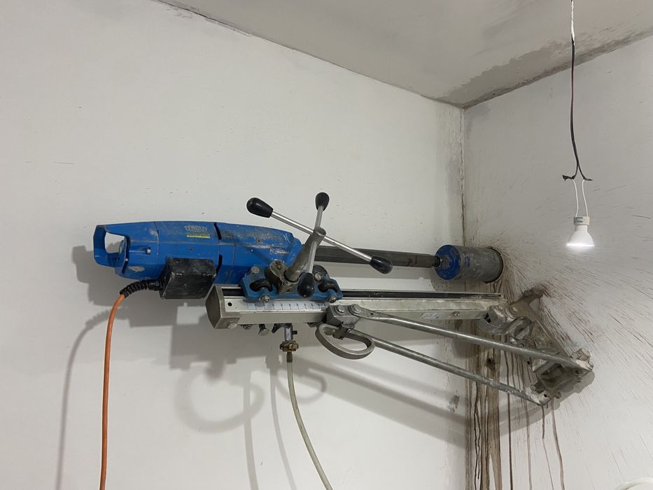 Пробиване на отвори в бетон. Диамантено пробиване.