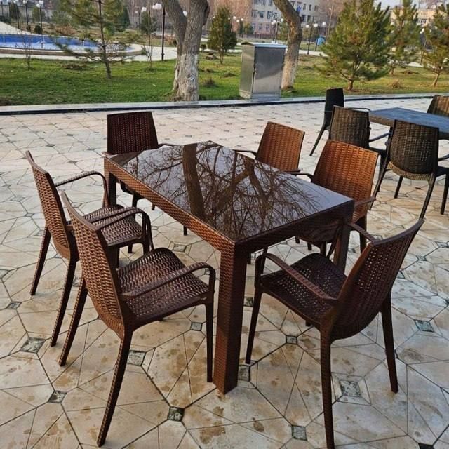 Пластиковые столы и стулья plastmassa stol stull