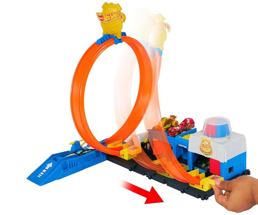 Hot Wheels City - Комплект полицейски участък