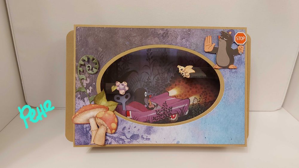 Интерактивни картички с Къртичето и други герои, 3D, ръчно изработени