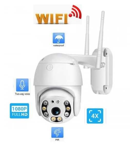 WiFi водоустойчива IP камера 5MP 350°LED цветно нощно