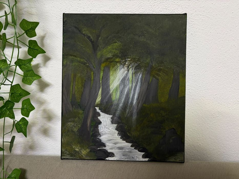 Tablou pictat manual, marime 25x30