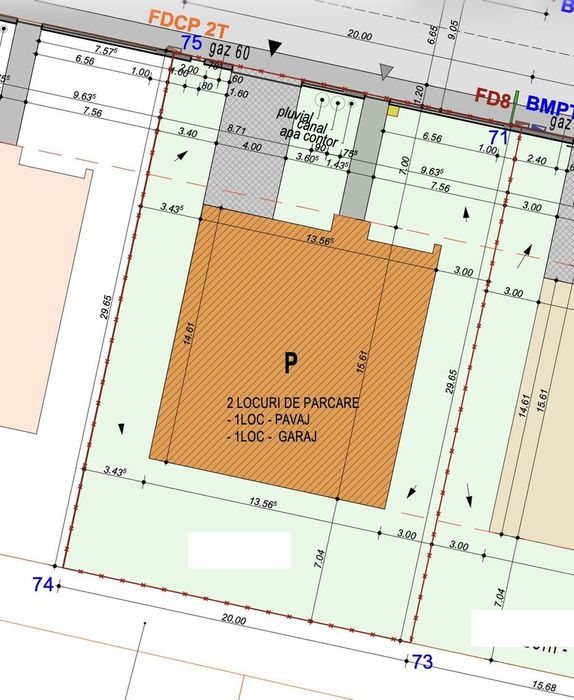 Teren cu proiect pt. casa indiv. - 142 mp utili, un nivel - Sura Mica