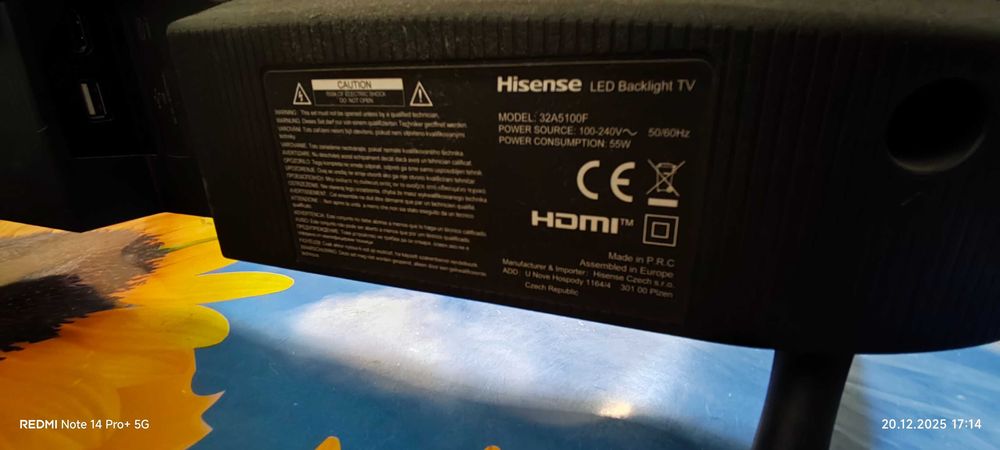 Телевизор HISENSE 32A5100F HD LED TV