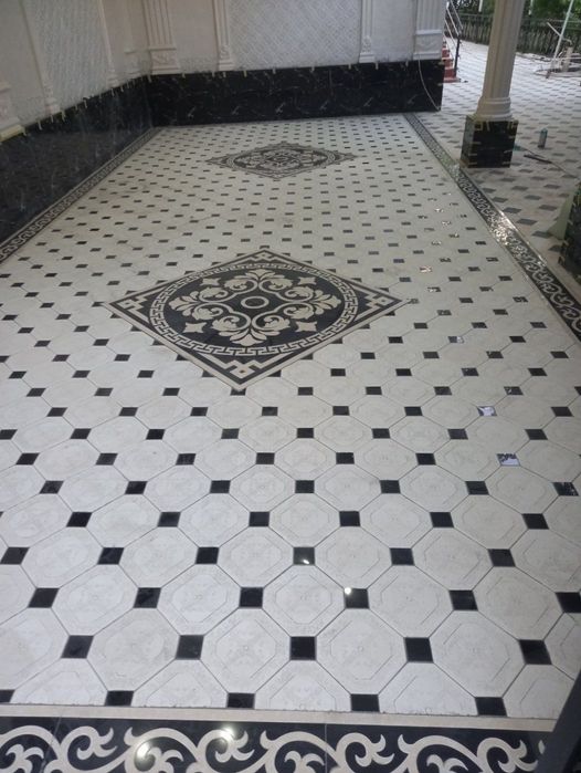 Брусчатка ва тротуар плиткалар бордюр люк зина