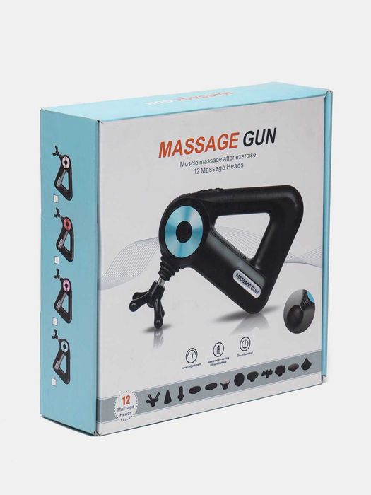 Массажер для тела Massage Gun BLD-8890, 12 насадок