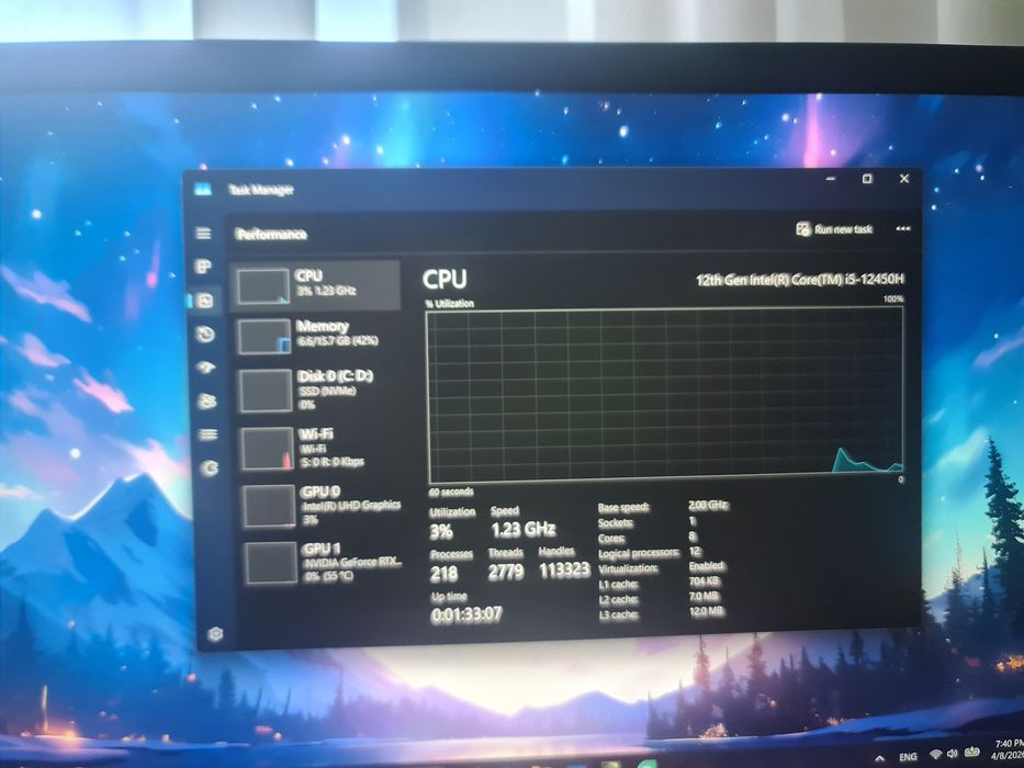 Acer aspire (12450-h, rtx 3050) + garantie