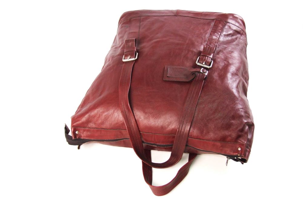 Geanta de voiaj GHIA, mare (foarte incapatoare), piele naturala 100%, model deosebit, Made in Germany, NOUA