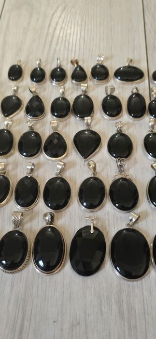 Pandante argint onix