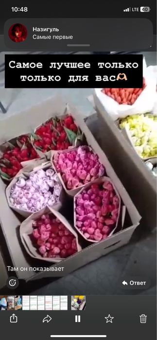 Тюльпаны, пионовидные пюльпаны и розы