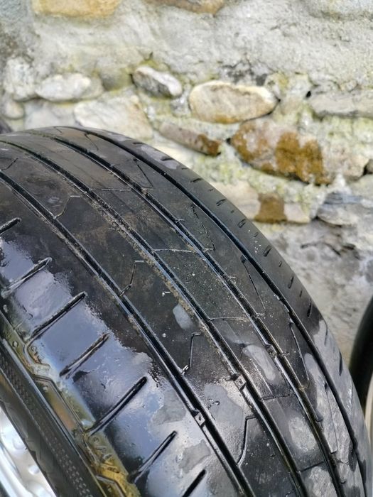 Vând jante BMW E46 R16 cu anvelope vara Hankook