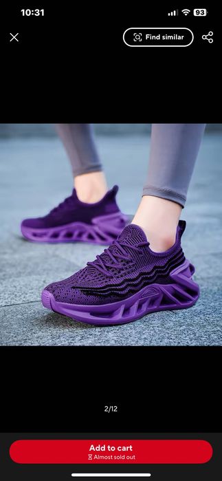 Страхотни лилави маратонки 40-41 номер