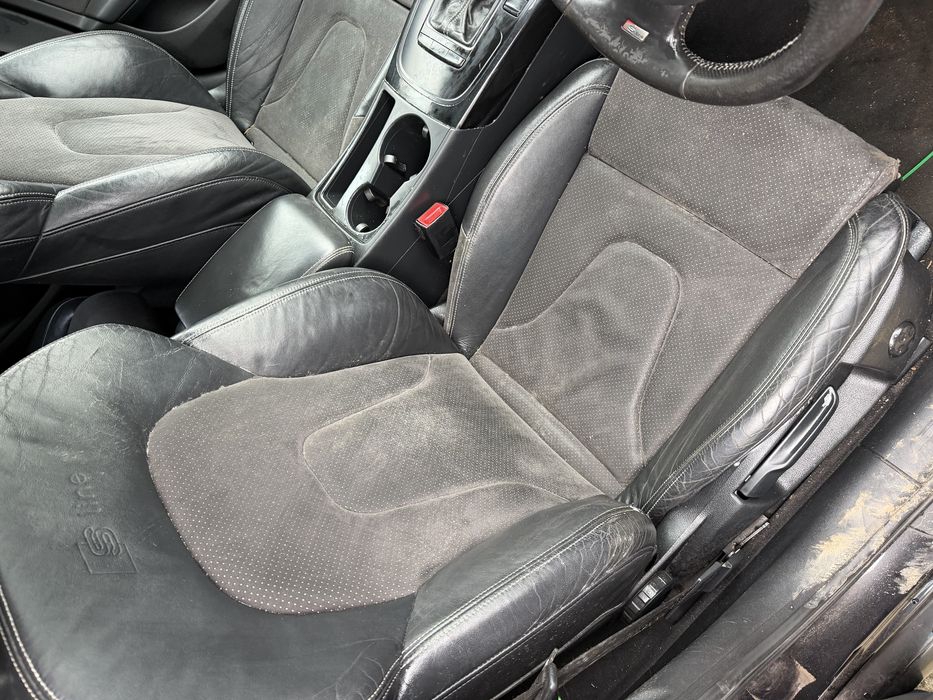 Полукожен салон от ауди а4 б8 / седалки от audi a4 b8 s line